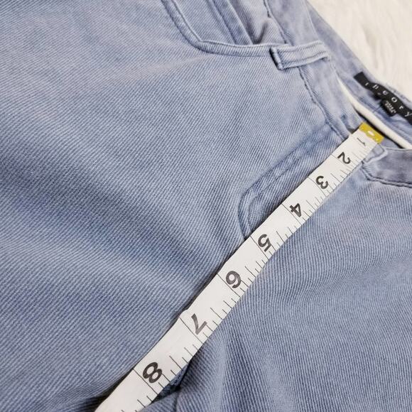 Theory Light Blue Flare Jeans - Picture 5 of 9